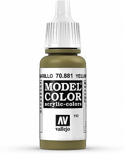 Vallejo Model Color YELLOW GREEN 17ml - Hobby and Model Acrylic Paint - #70881