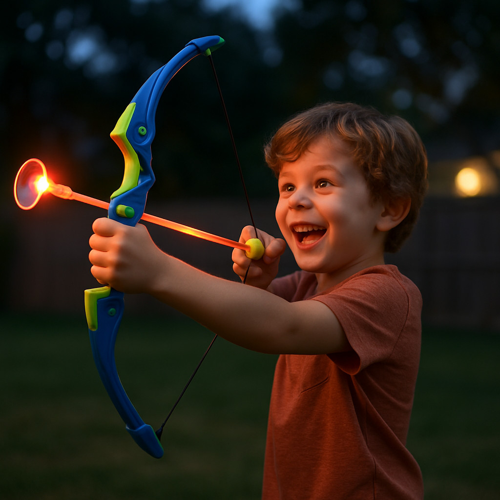 Kids Archery Set with Light-Up Arrows Bow Toy Age 3+