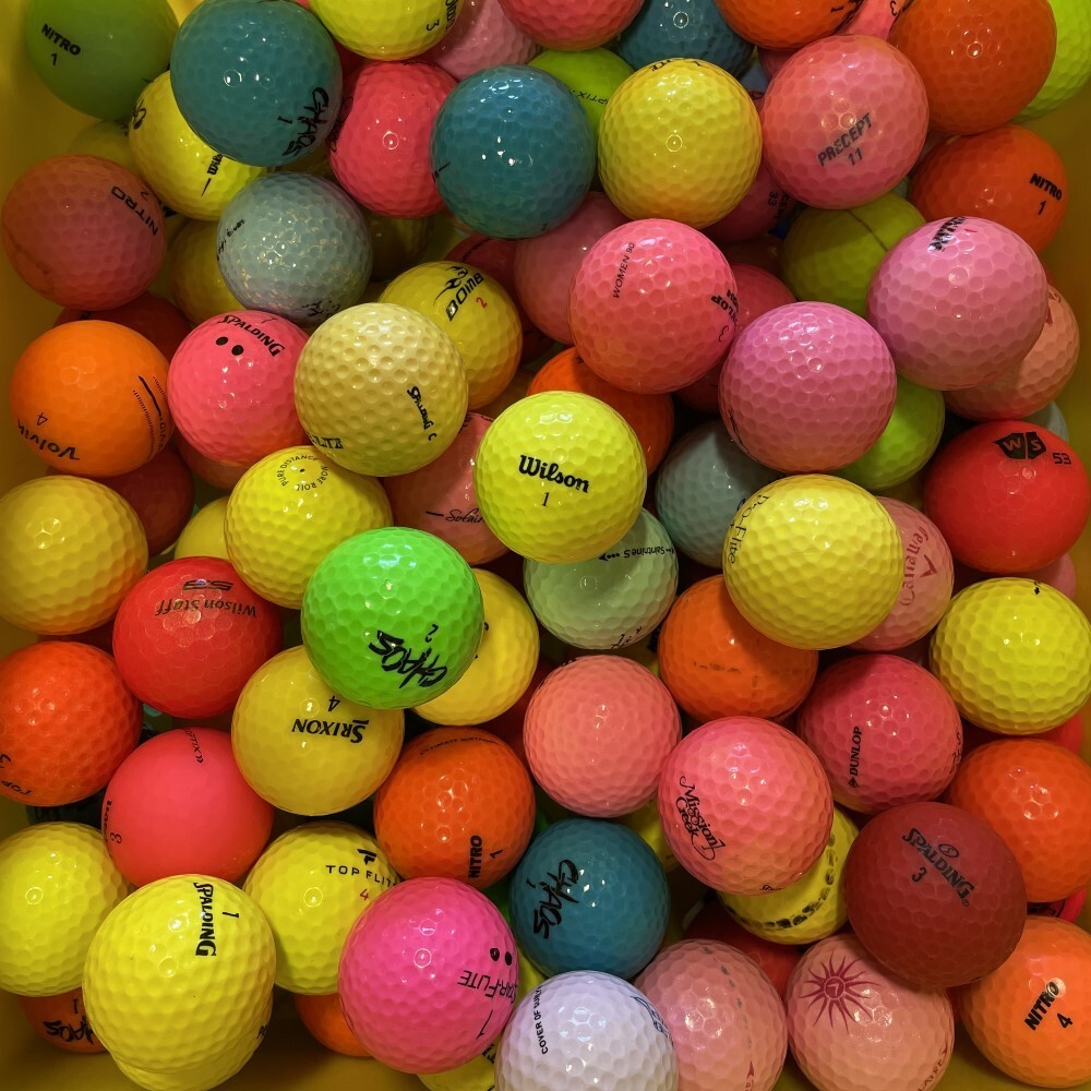 Assorted Brands Color Mix AAA 50 Used Golf Balls 3A
