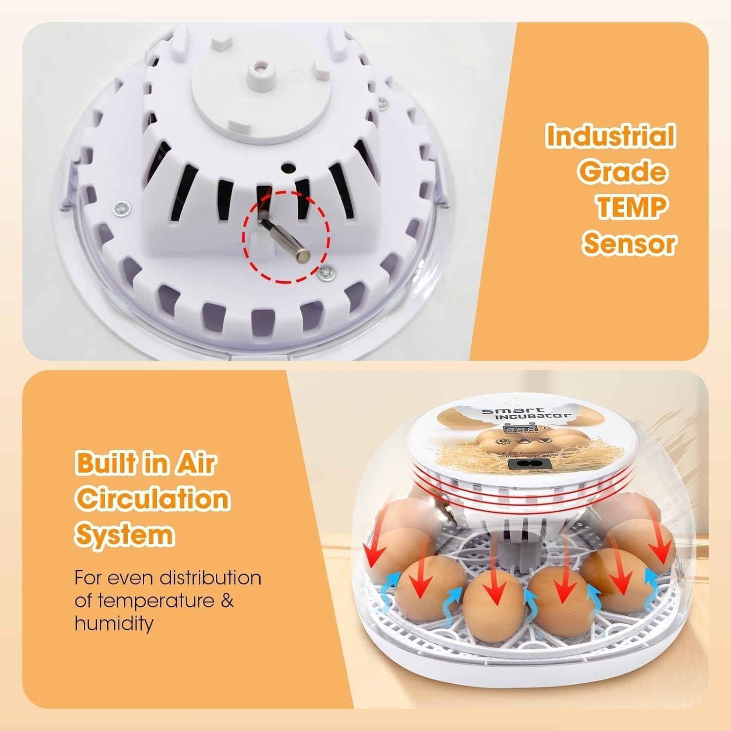 Incubators for Hatching Eggs, Chicken Waterer Cups, Automatic Egg Turner Hold...