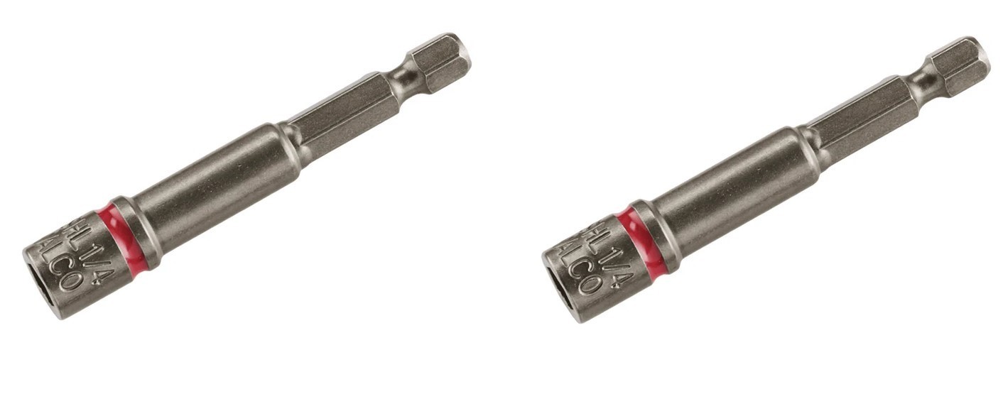 Malco Magnetic Hex Driver Long Bit 1/4" (50PG) ⭐NEW LOT OF 2⭐