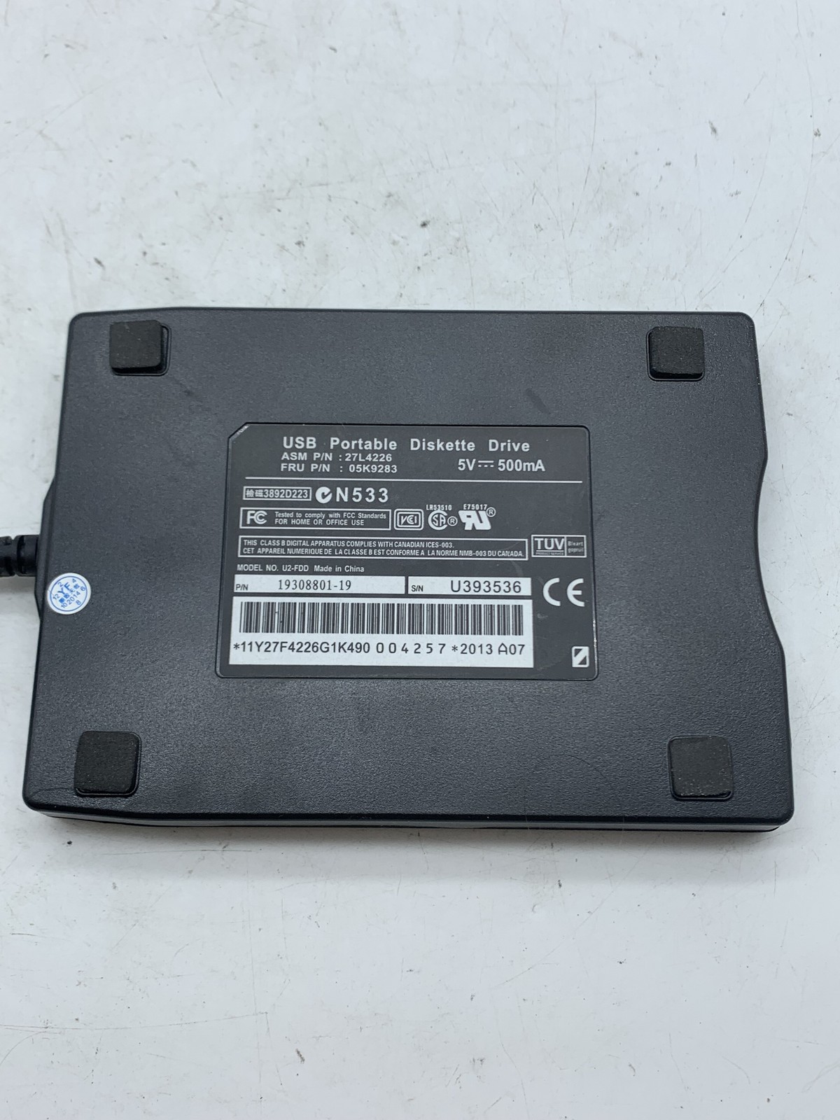 USB Portable Floppy Diskette Drive Model U2-FDD ~ FREE SHIPPING