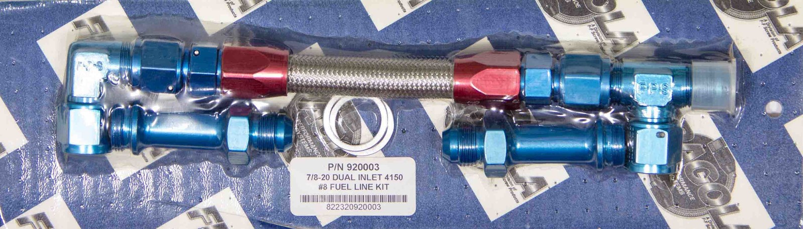 Fragola Performance Systems 920003 7/8-20 DUAL INLET 4150 #8 FUEL LINE KIT