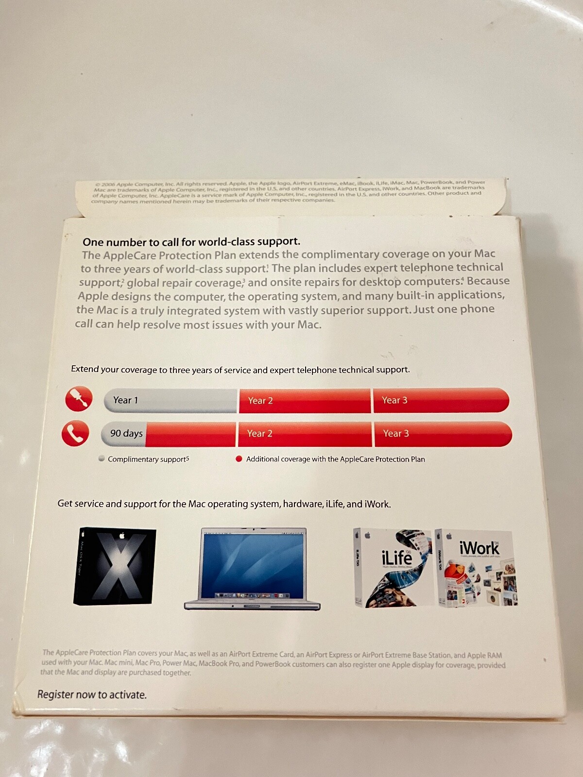 AppleCare Protection Plan MACBOOK/ IBOOK MA519LL/A Open Box Never Used