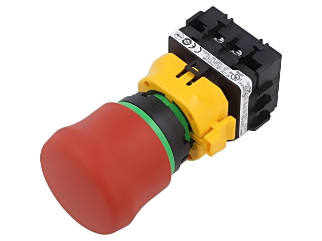 XW1E-BV4TG04MFR Switch: Safety - 22mm NC x4 Red IP65 Mushroom - XW Pos: 2 IDEC