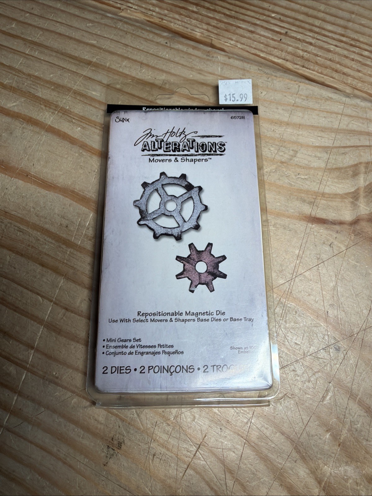 TIM HOLTZ ALTERATIONS MINI GEAR SIZZIX DIES #657211 RETIRED & RARE COG Craft F
