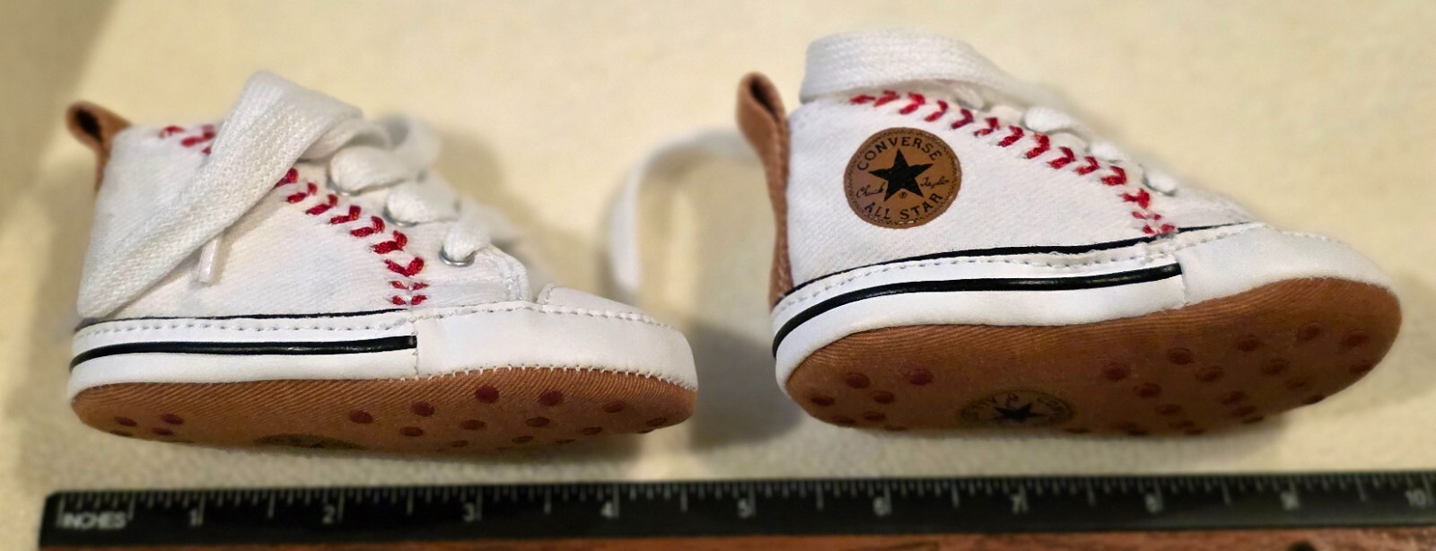 Converse Crib Baseball HI, Crib Size 1 Sneakers with Box