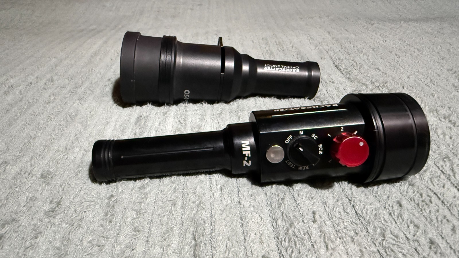 Backscatter Mini Flash 2 w/ Optical Snoot, Fiber Optic Cable, Clamps, Arm & More