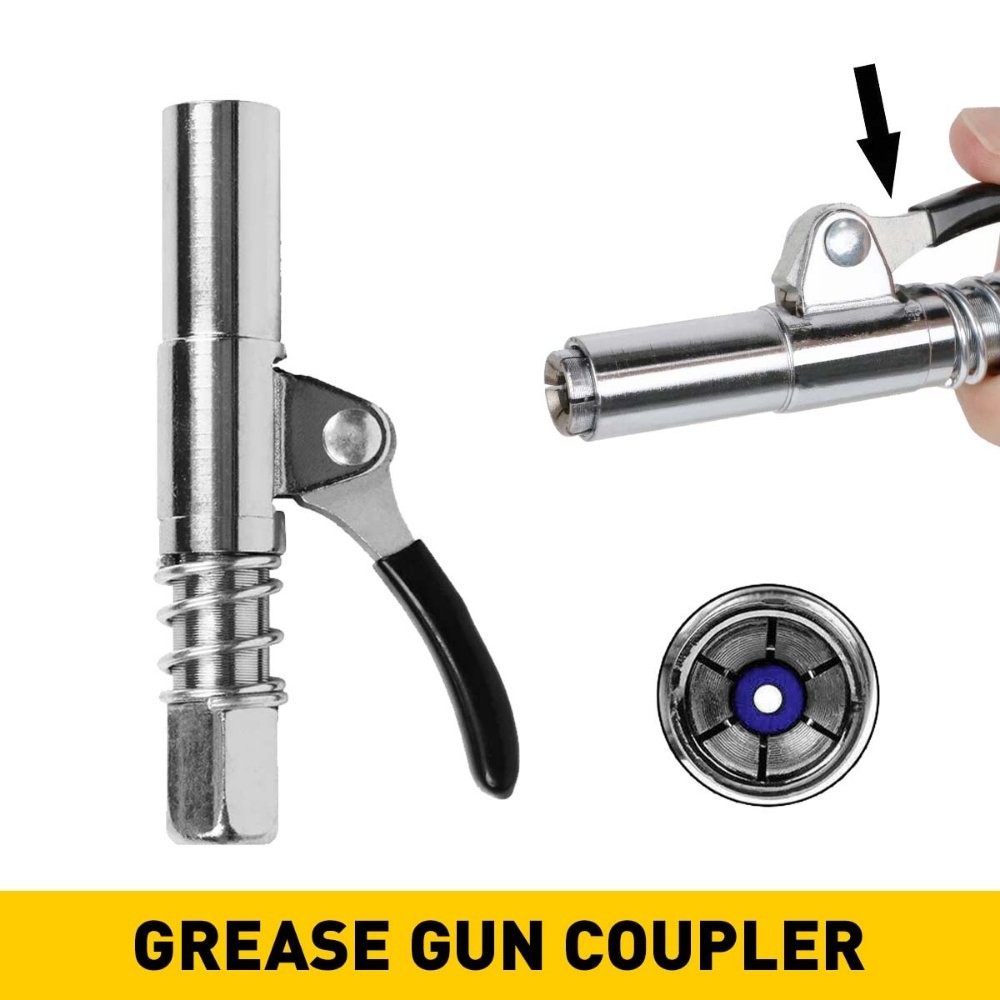 Grease Gun Coupler Quick Release Lock Oil Injection Nozzle Professional EXV