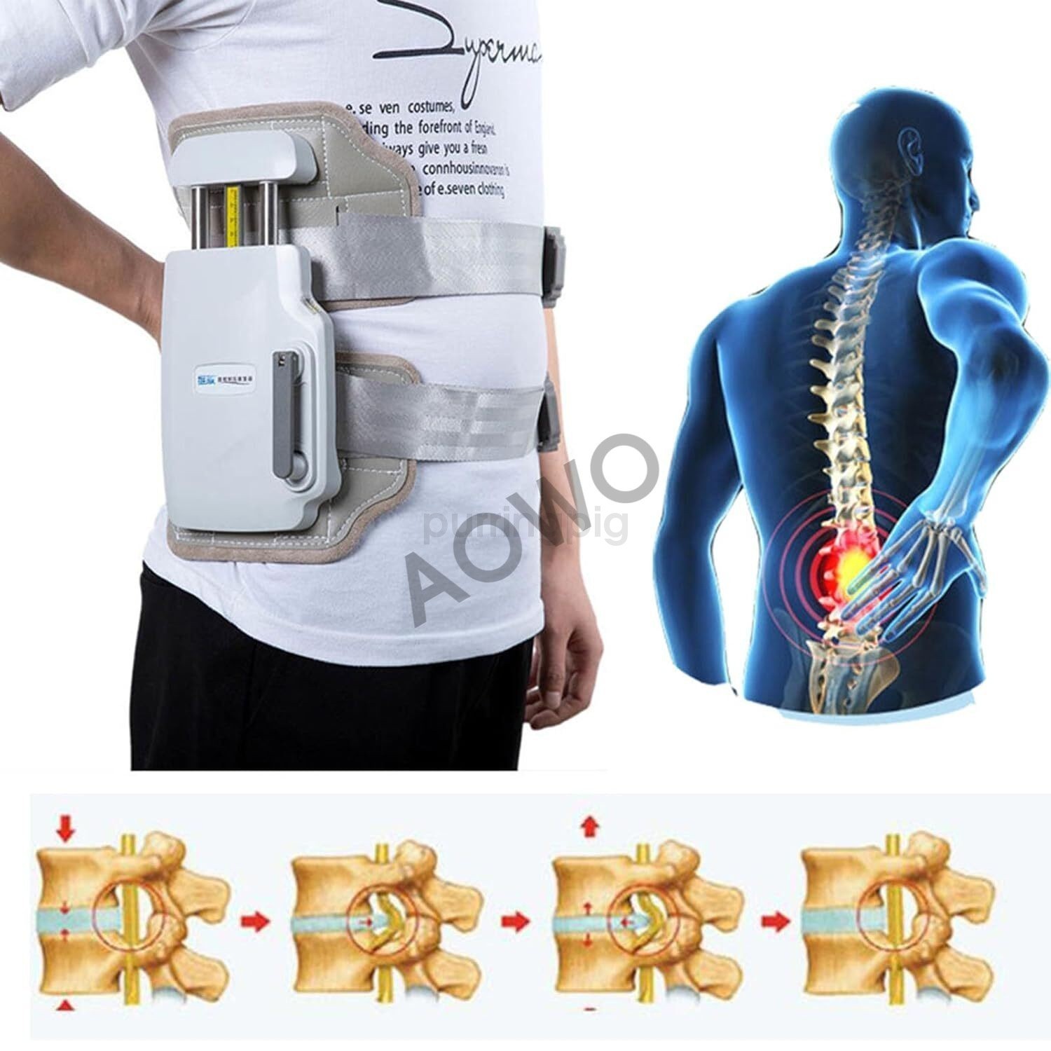 Lumbar Traction Device,Spinal Decompression Devices，lumbar decompression belt