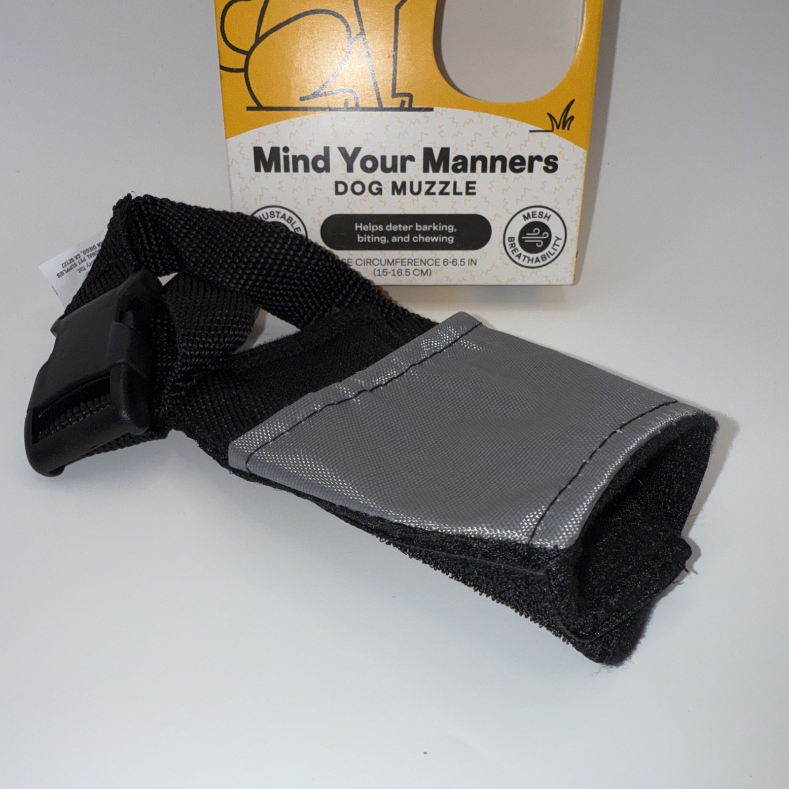 Every Yay SMALL Dog Adjustable Nylon Muzzle with Mesh Breathability
