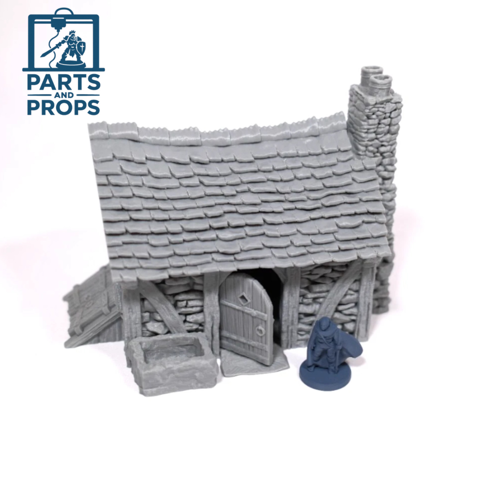 Detailed Fantasy Medieval Cottage Compatible With Warhammer Mordheim DnD 28/32mm