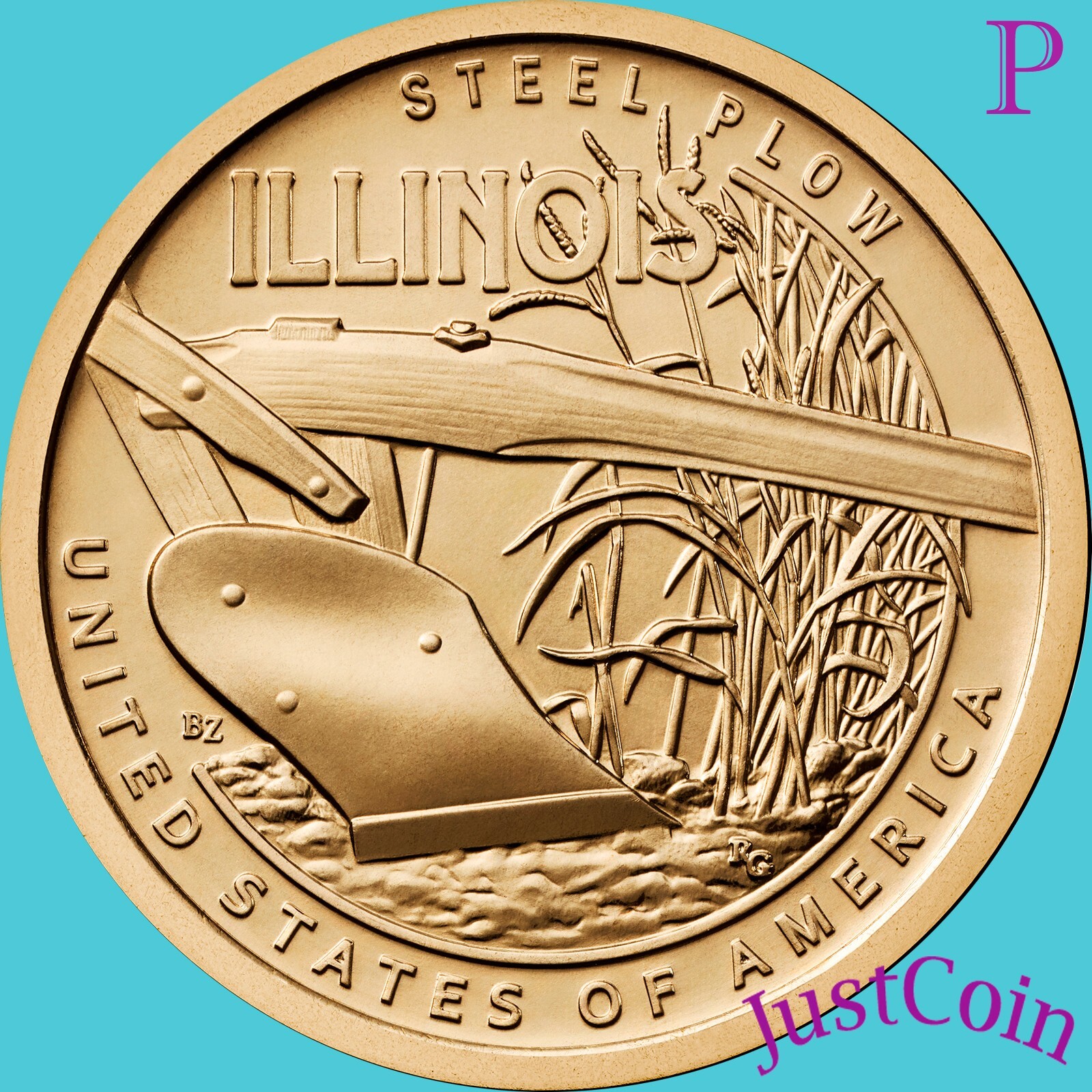 2024-P ILLINOIS (IL) INNOVATION STEEL PLOW  UNCIRCULATED DOLLAR