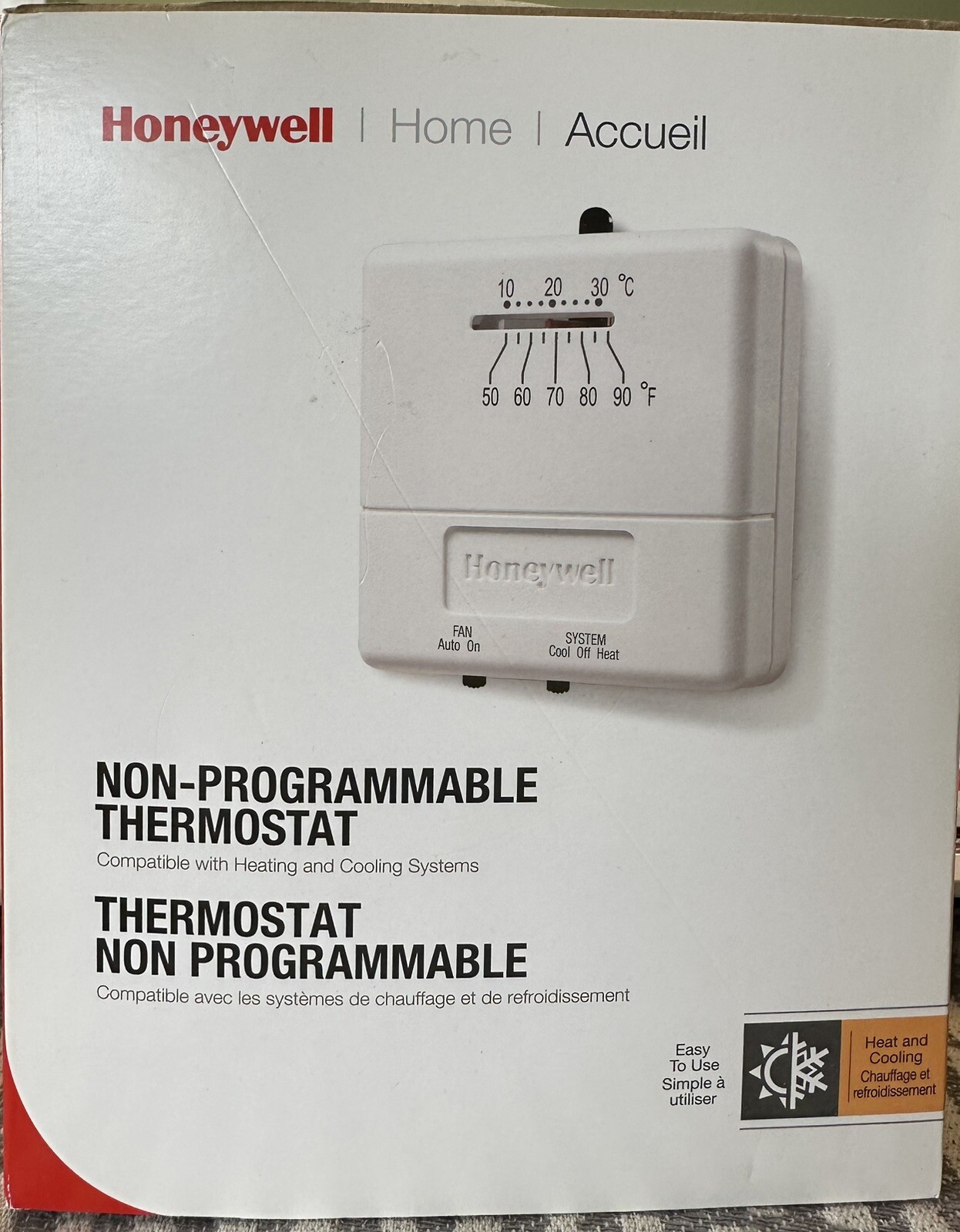 HONEYWELL CT31A NON  PROGRAMMABLE HOME THERMOSTAT   CT31A1003  BRAND NEW