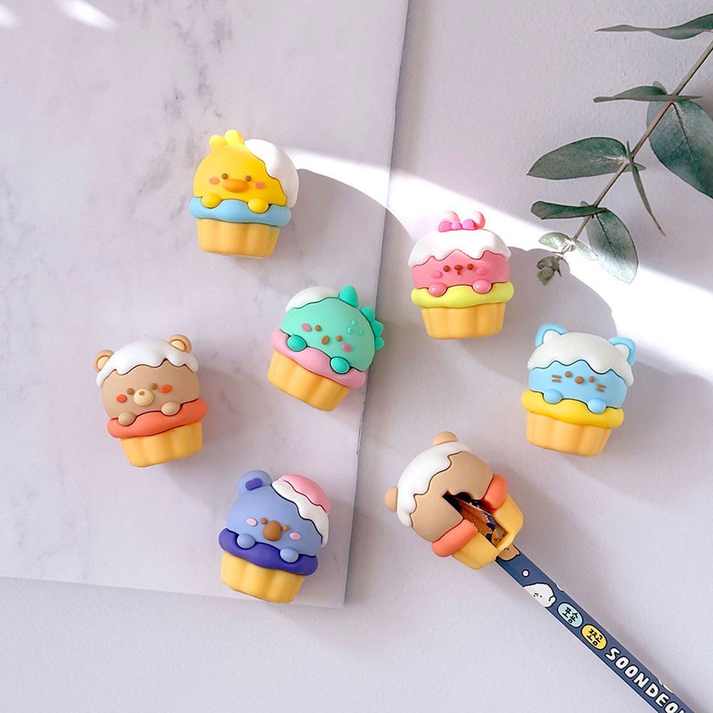 [Chosun Stationery] Animal Cupcake Pencil Sharpener