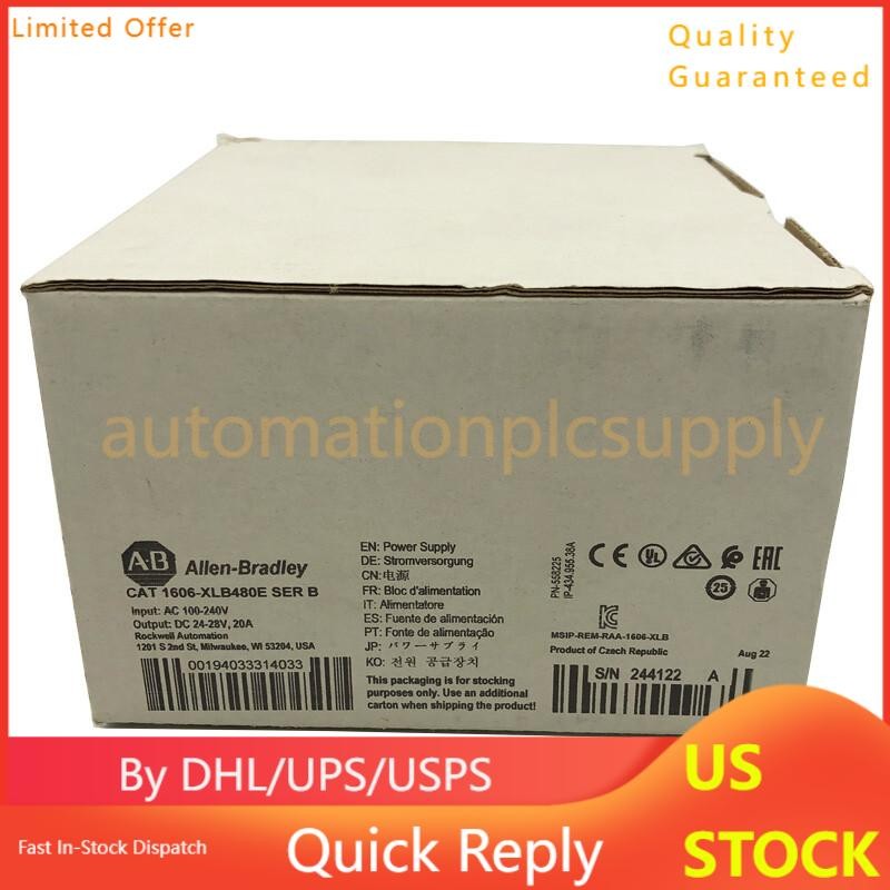 1606-XLB480E New AB Factory Sealed XLB Power Supply 480W 24VDC 20A