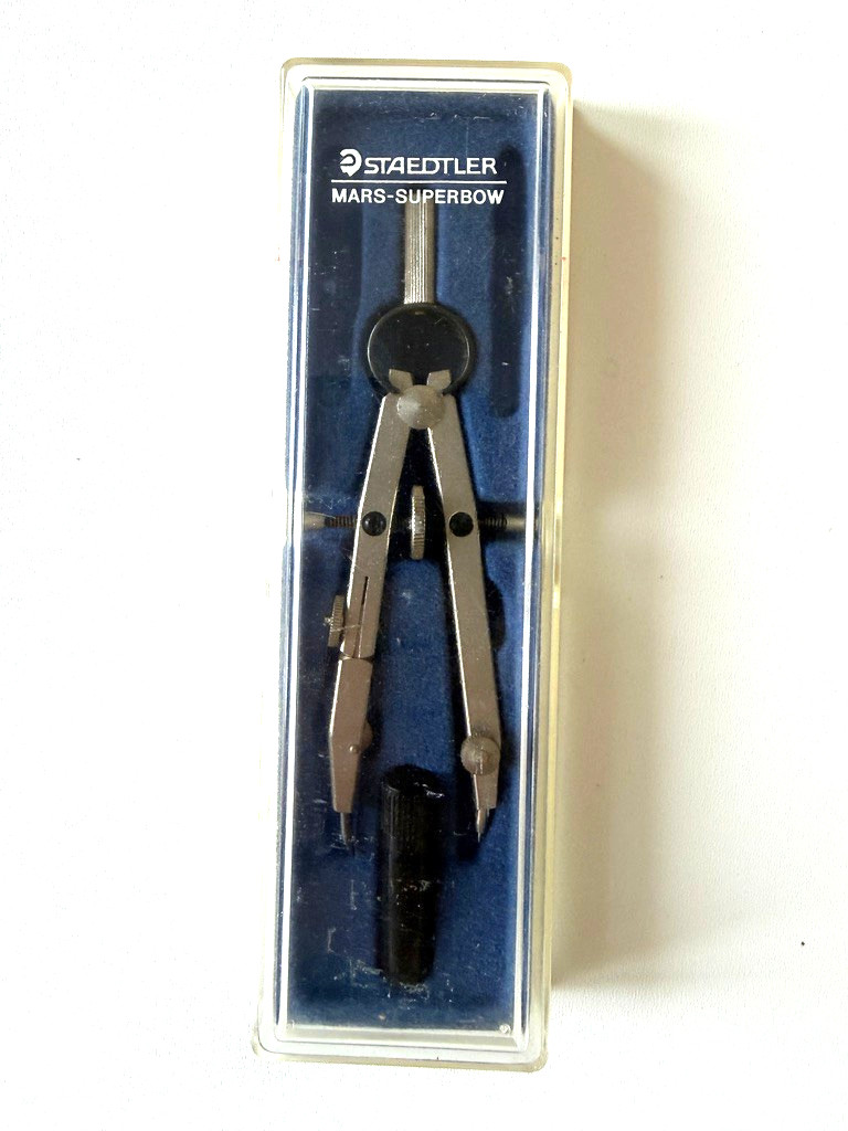 Staedtler Mars Superbow Compass Set Boxed Vintage Drafting Tool