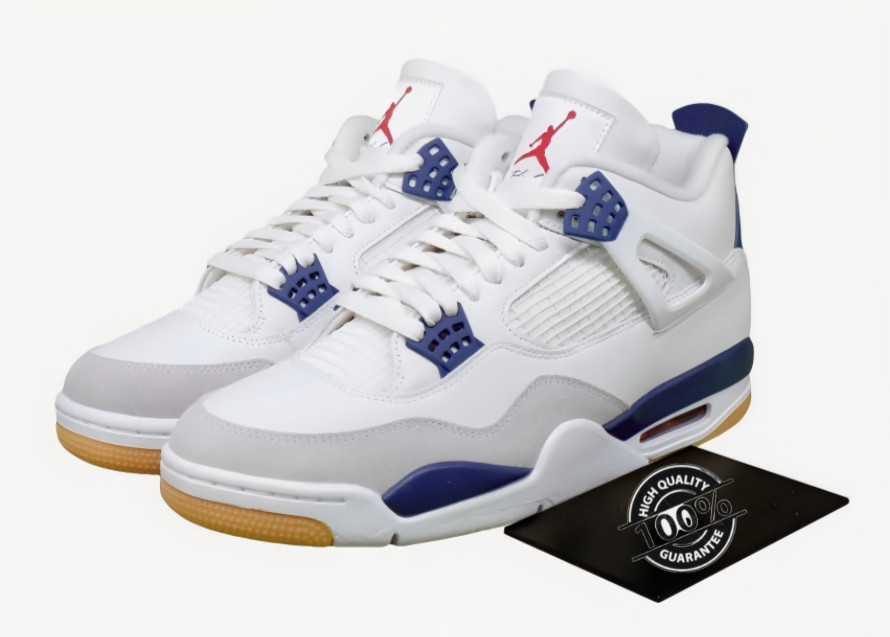 SB X Jordan 4 Mid Jordan Ⅳ AJ4 "Navy" Retro Men's Basketball Shoes