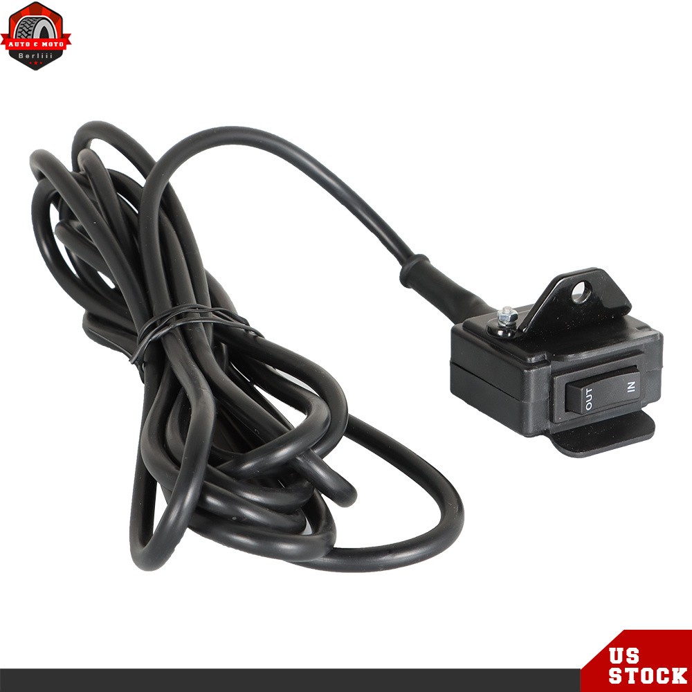 For KFI WARN ATV NEW 12V Winch Rocker Thumb Switch Handle Bar Control & Bracket