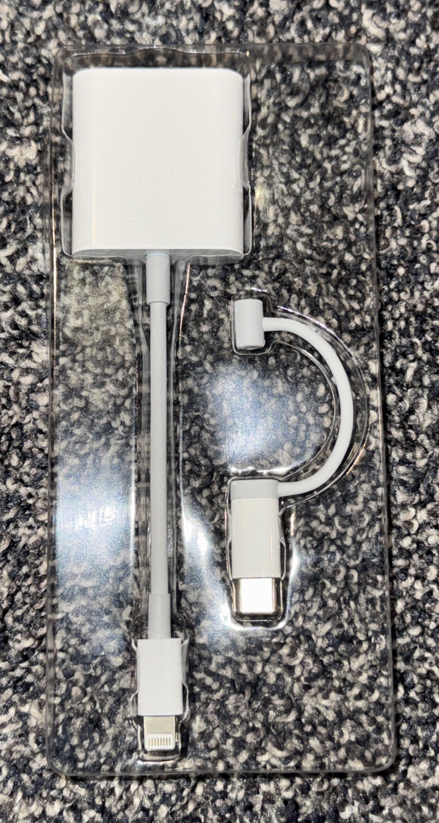 SD Card Reader for iPhone iPad, &USB-C Dual Connector, Support SD/MicroSD Cards