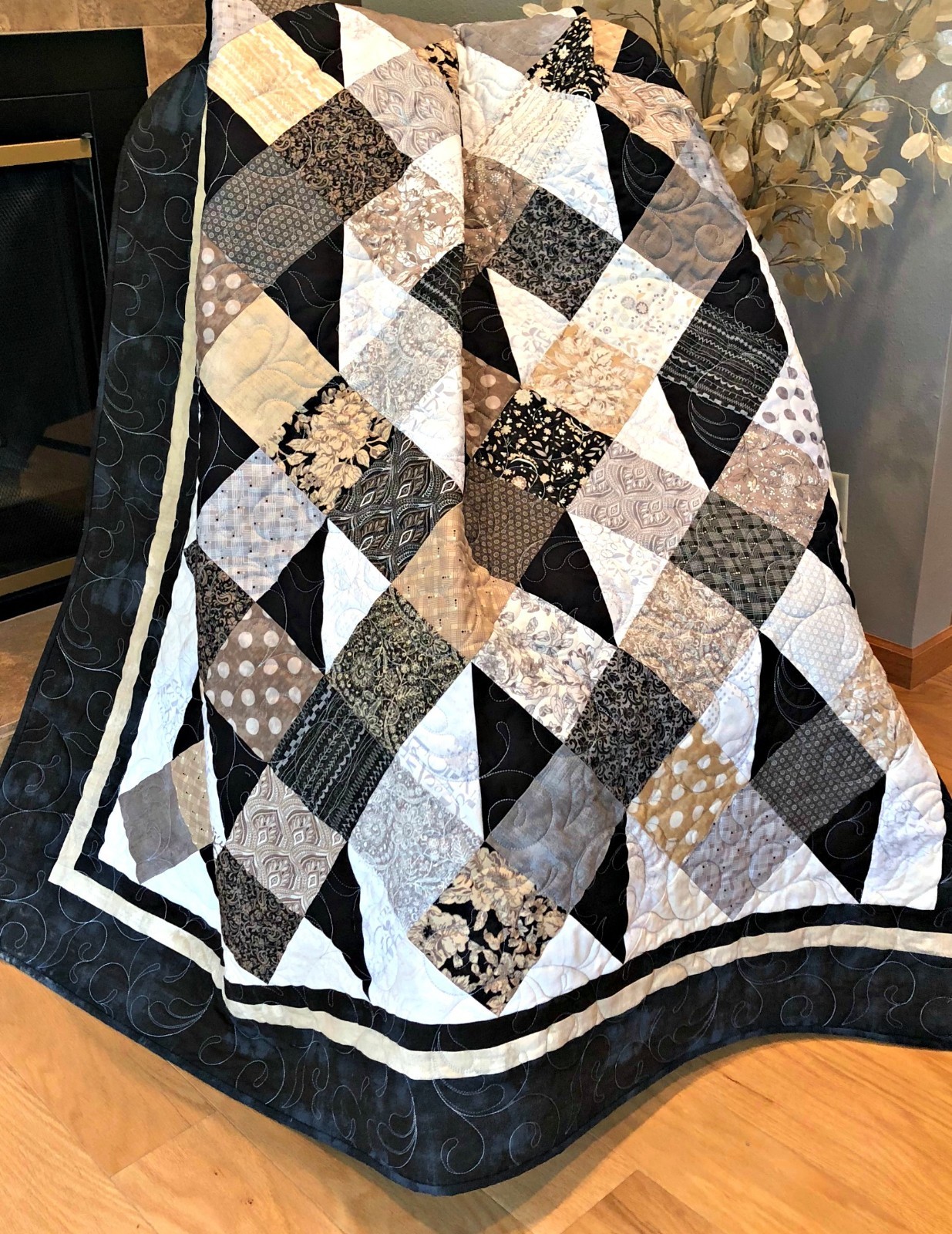 #453 Simply Serene Quilt Pattern easy fast simple throw twin queen king