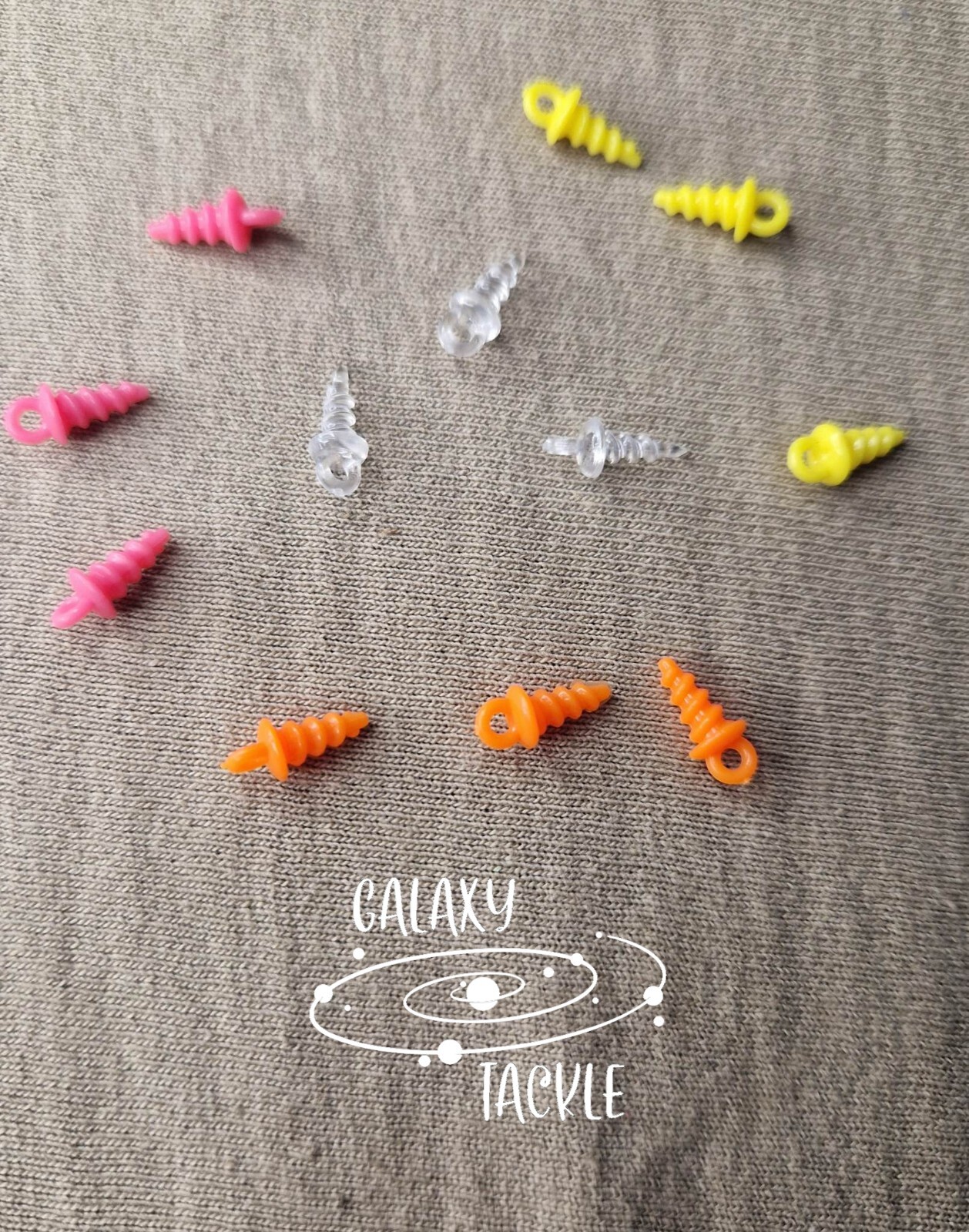Carp Fishing terminal Tackle - Plastic Bait Screw Pack Of 10, Carp Fishing Rigs