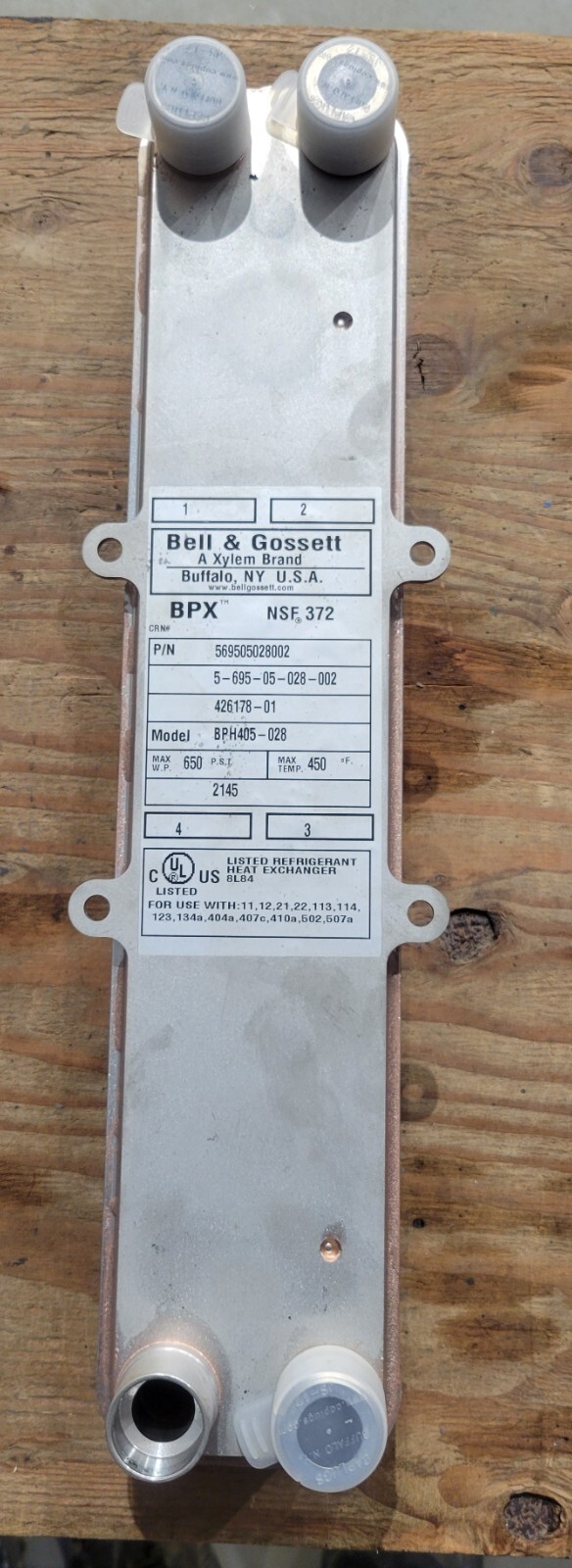 Bell & Gossett Heat Exchanger BPH 405-028
