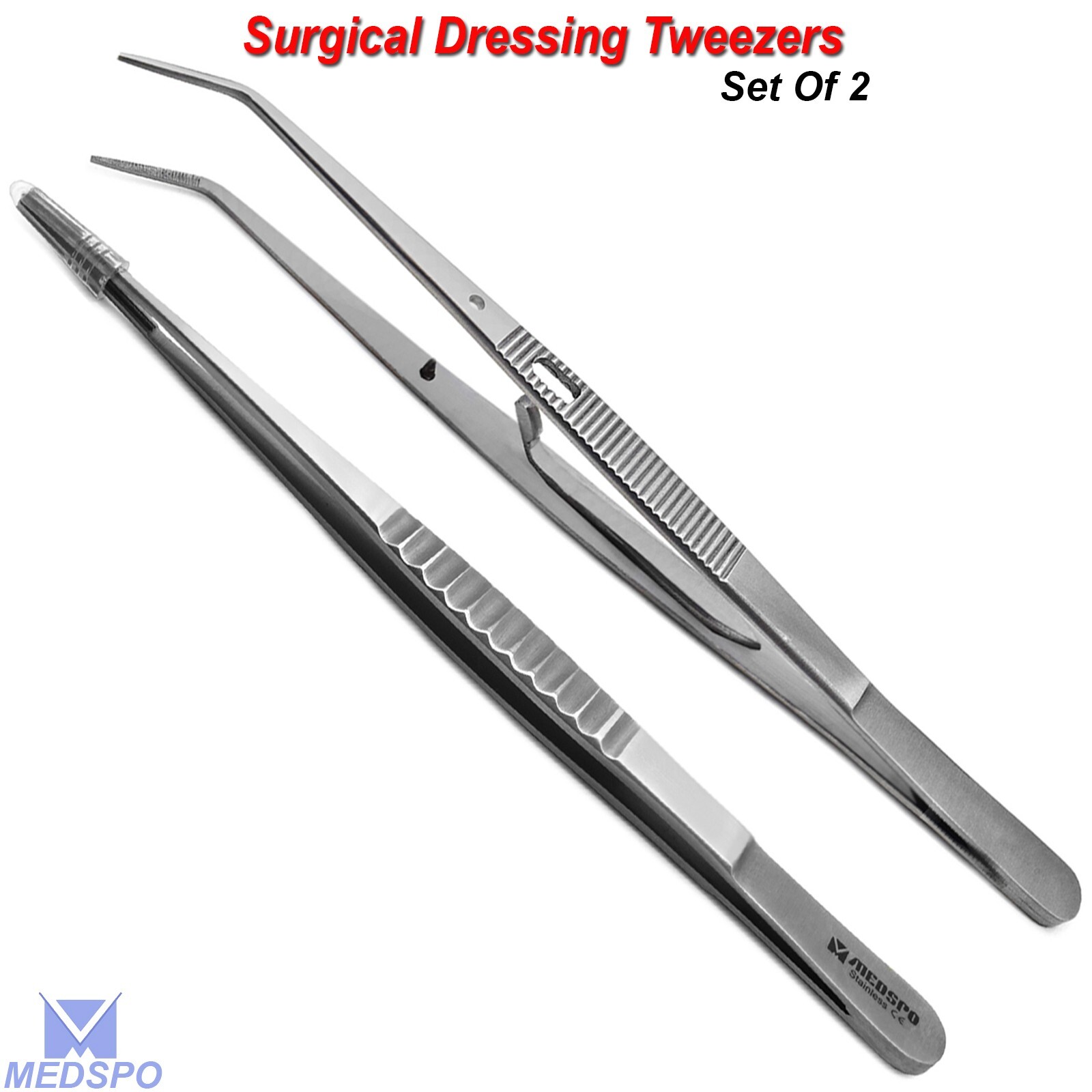 Surgical Tweezers Dressing Forceps Dissecting Tweezers Medical Dental Tools Set