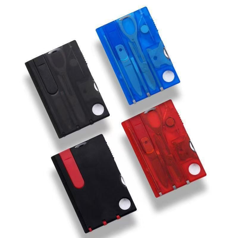 Stainless Steel Swiss Style Card Tool Pocket Outdoor Emergency Camping Hand Tool