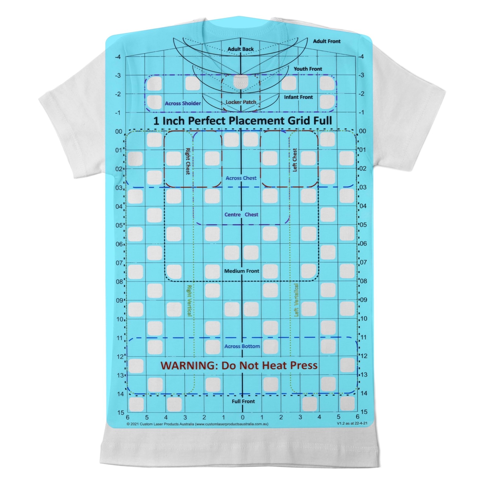 T-Shirt Ruler Guide for Vinyl Alignment and Accurate Placement Anyw... Fast Ship
