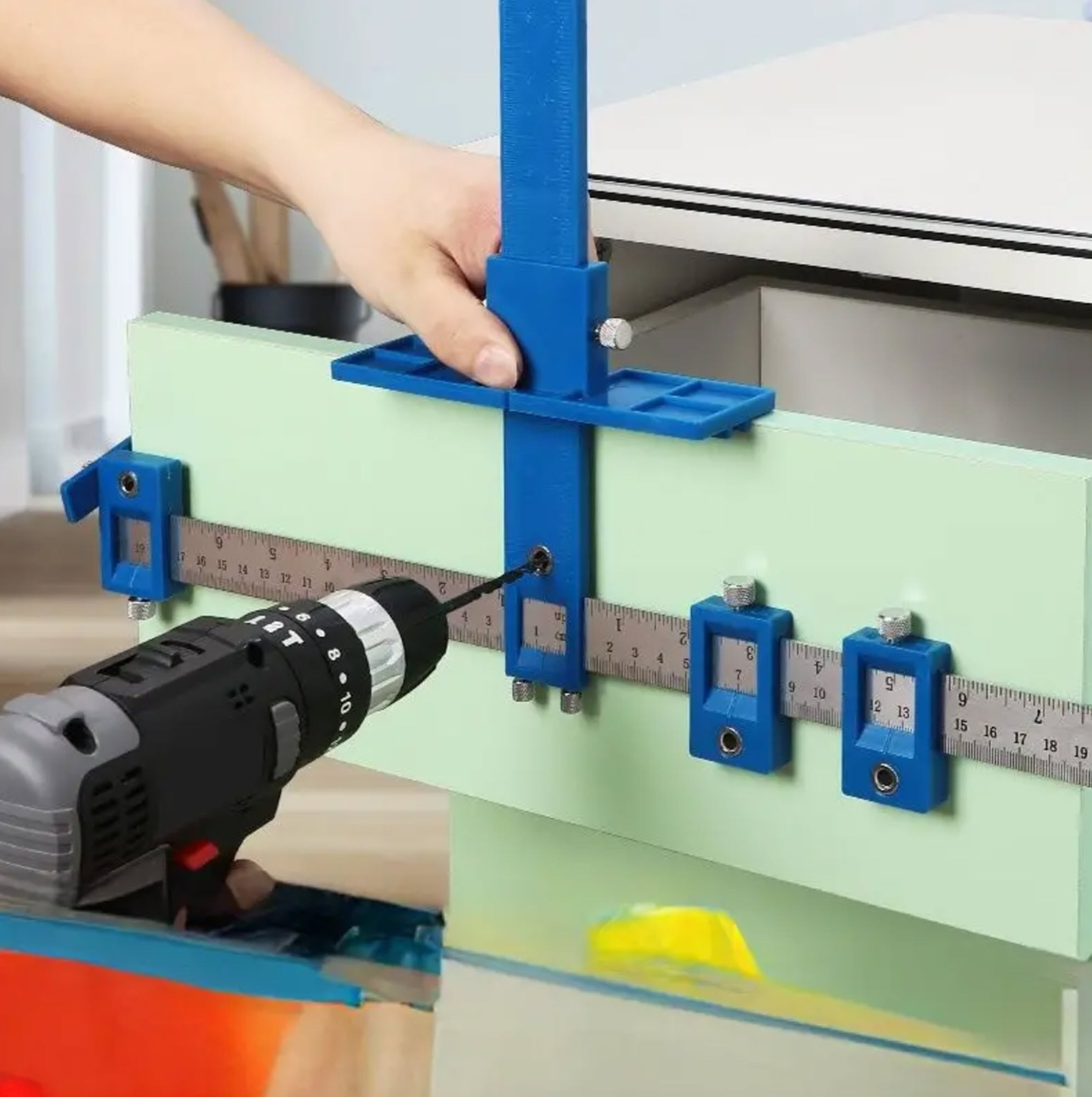 BCM ( HW04923 ) Punch Locator Drill Guide Kit, Installation Tool For Woodworking