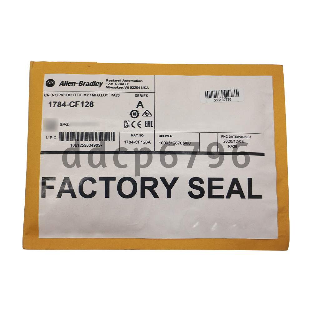 Brand Allen Bradley 1784-CF128 Logic 556x Industrial Compactflash Card 128Mb