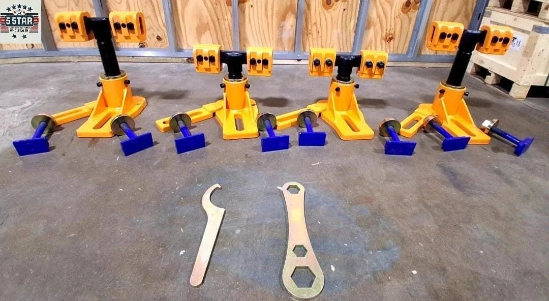 Universal Heavy Duty Auto Body Frame Machine Tie Down Clamp a Set of 4