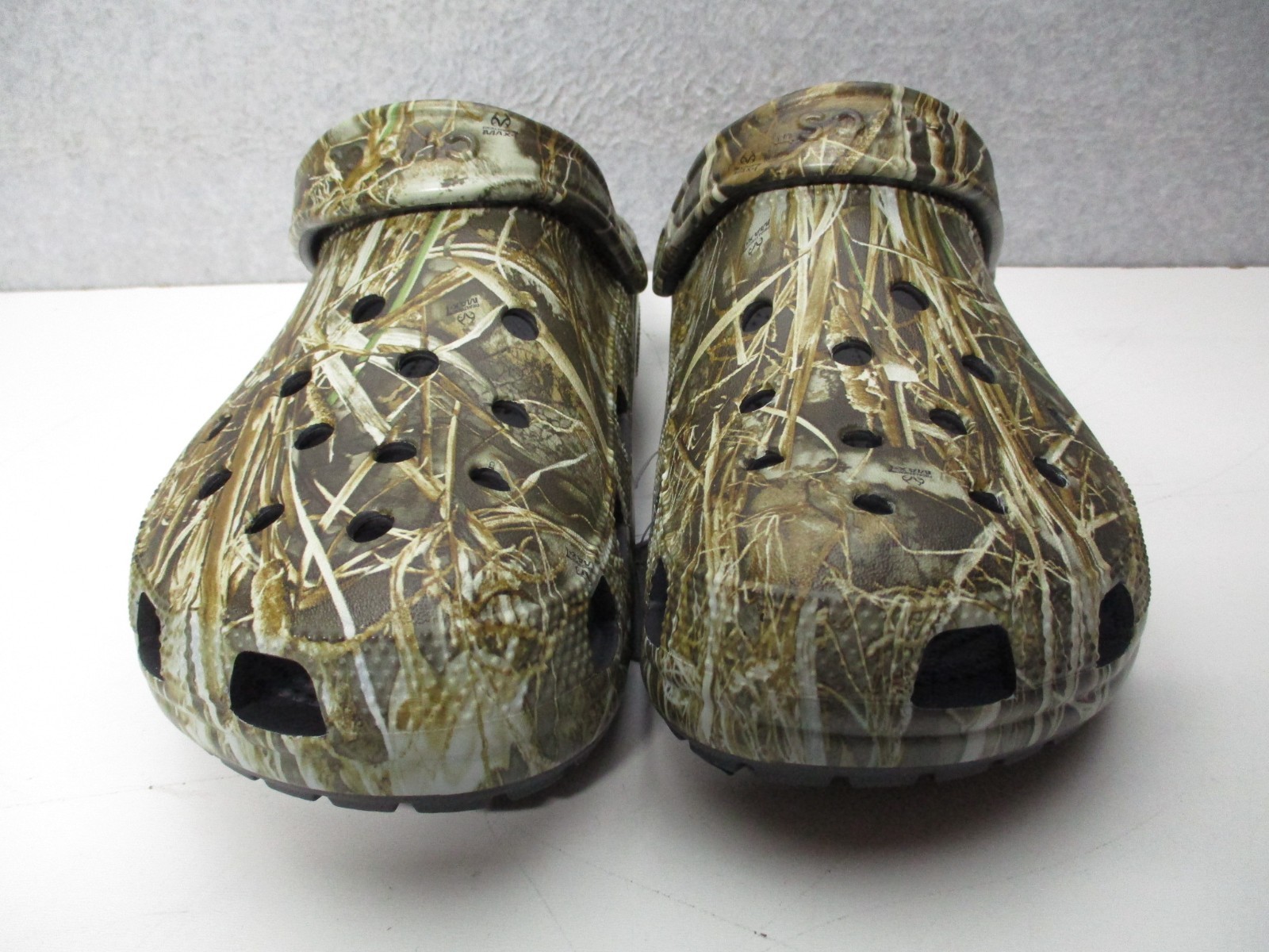 Crocs Realtree Max 7 Classic Clogs Camouflage Mens Sz 11 Camo Green Brown