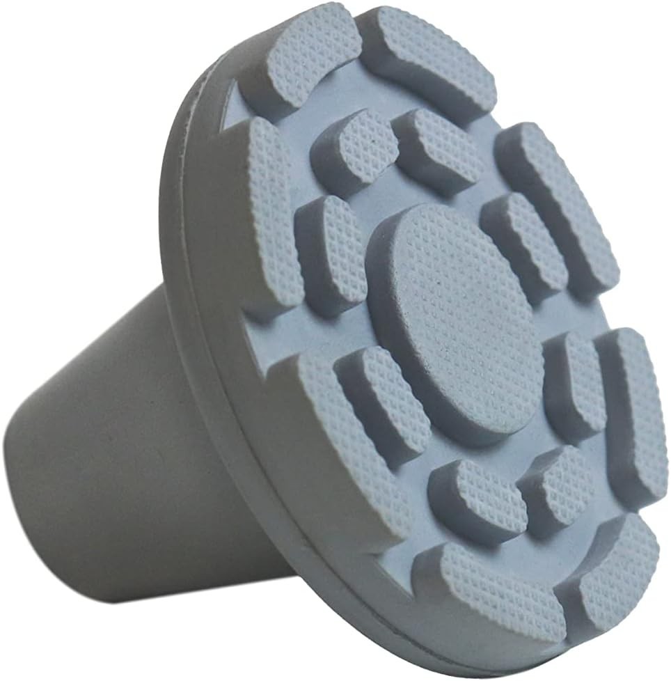 7/8 Inch All-Terrain Cane Tips - Non-Slip Rubber for Superior Grip, 2-Pack
