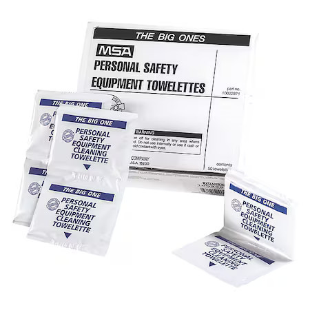 Msa Safety 10022871 Respirator Wipes, Size 8" X 11