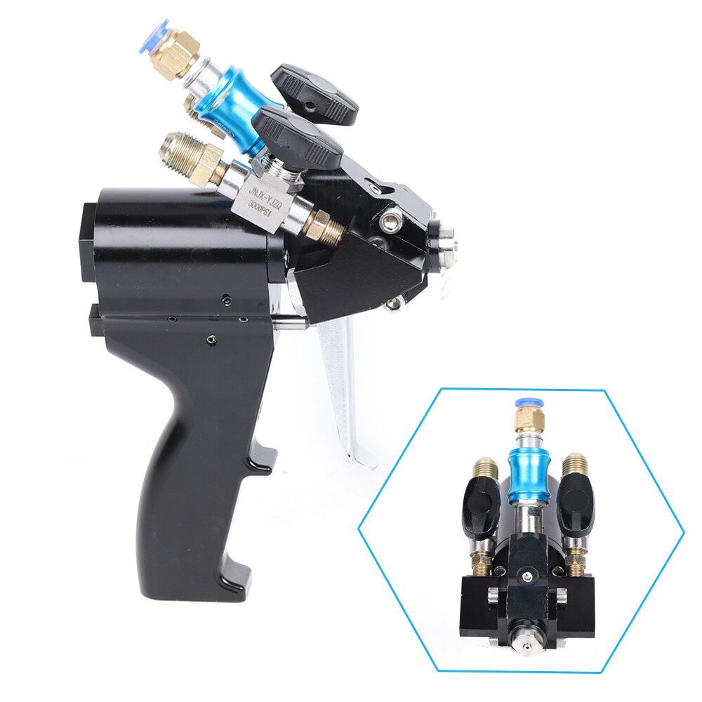 P2 PU Foam Spray Gun Polyurethane P2 Air Purge Spray Gun Self-cleaning Black
