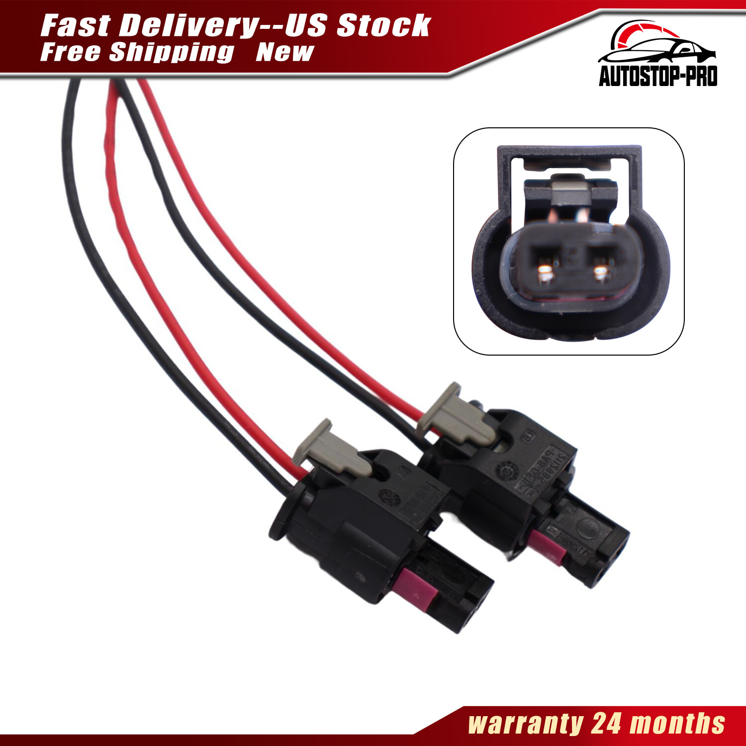 2 Pack Side Marker Pigtail Connector Harness for Dodge Charger 2015-2022