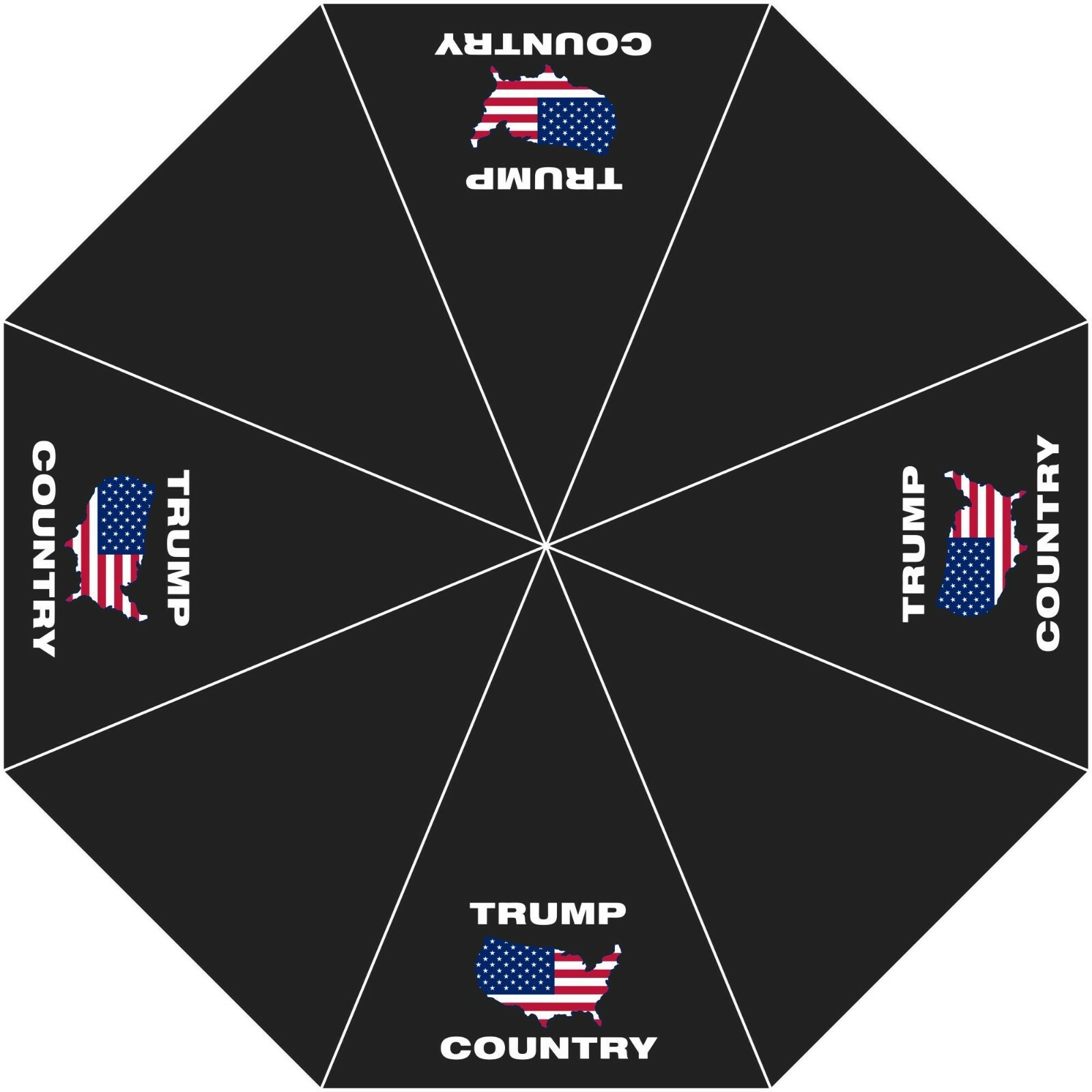 Trump Country USA America Map Presidential Election 36 Inch Golf Umbrella U.S.A.