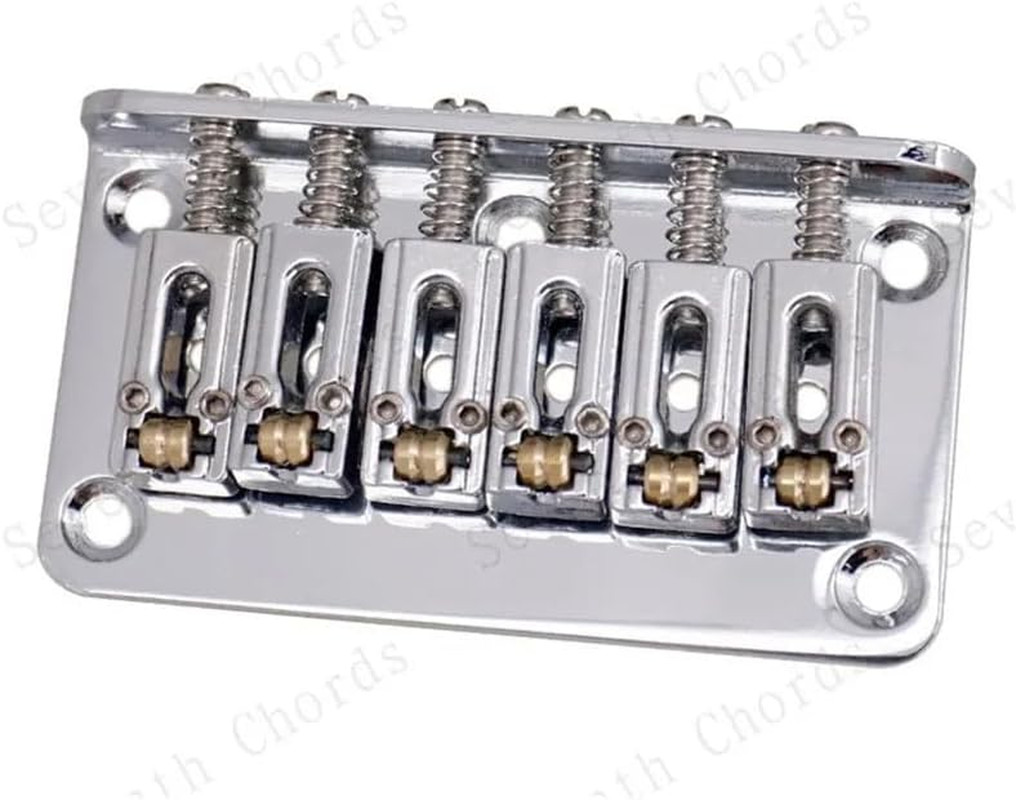 78MM Guitar Fixed Hardtail Bridge with Roller Saddles Fit Stratocaster Strat