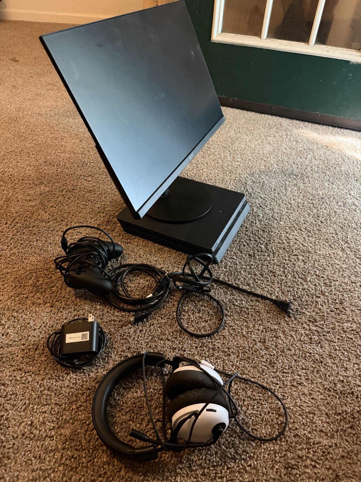Sony PlayStation 4 Slim Console Bundle w/ Controller, Headset, USB & Power