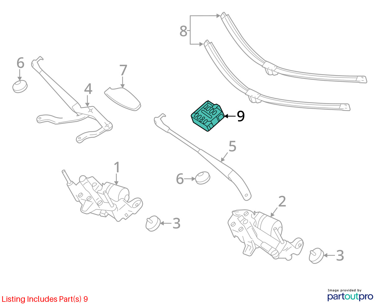 Mercedes-Benz 2010 S400 Light And Rain Sensor 2218700092