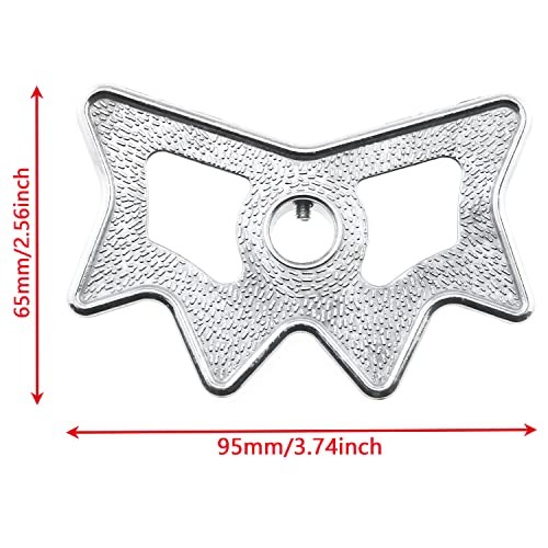 RLECS Billiard Bridge Head Silver Aluminium Alloy Slip-On Moosehead Bridge