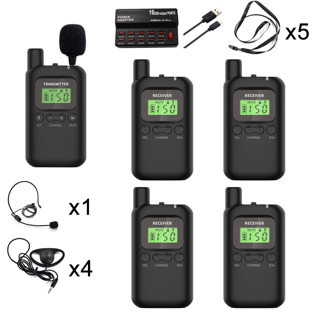 Wireless Tour Guide System Audio Guide for Group Tour Interpretation Factory