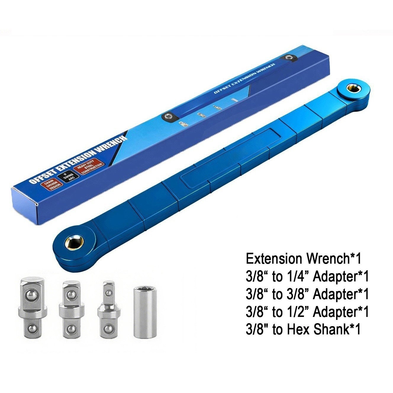 Offset Extension Wrench Set, Impact Ready Socket Extender Tool US