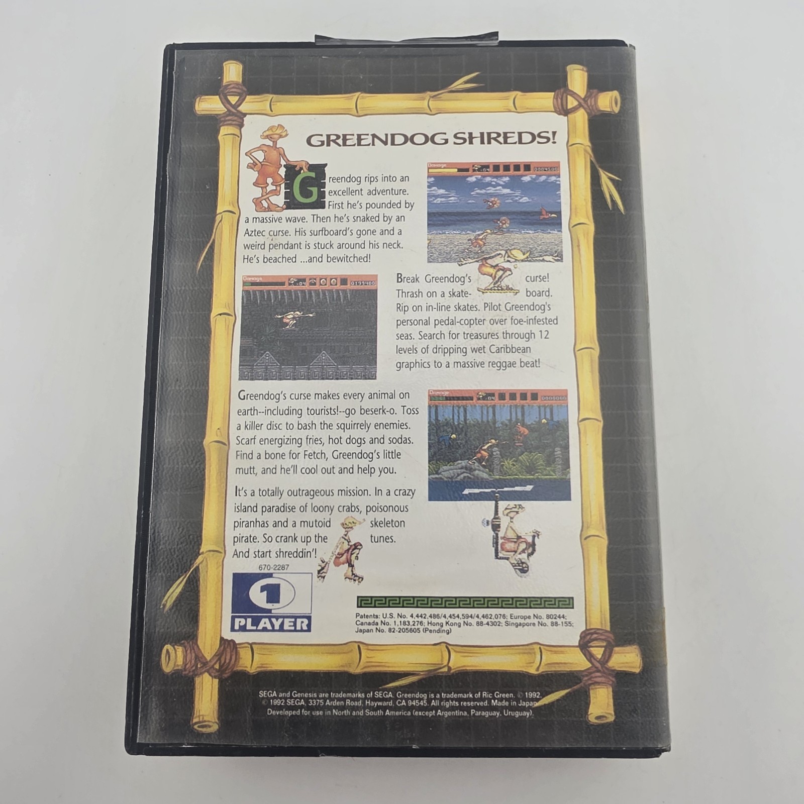 Greendog: The Beached Surfer Dude! - BOX ONLY - Authentic (No Game)