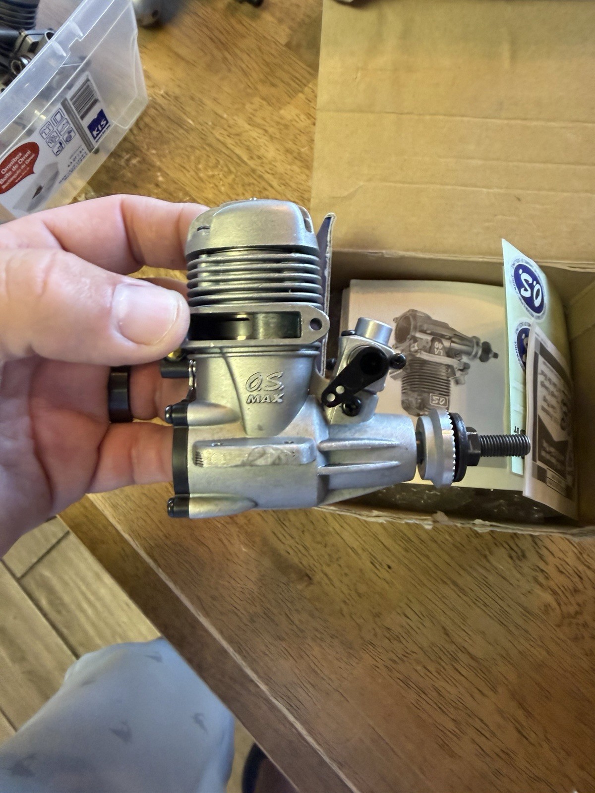 O.S. MAX LA 46 .46 2-Stroke Nitro & Glow Aircraft Engine w/ Muffler