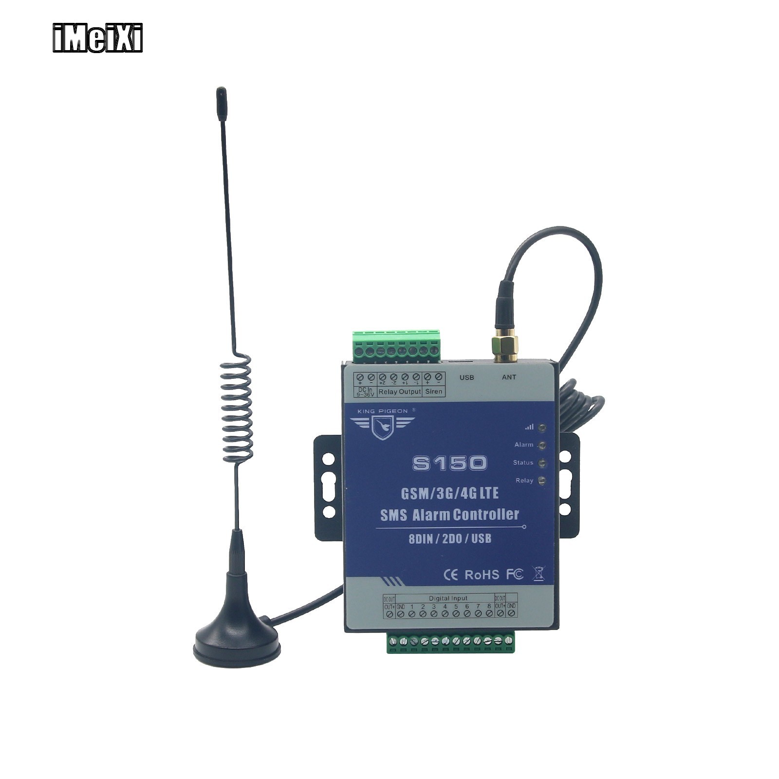 4G GSM SMS 8 Way Remote Controller Alarm Relay Switch Supports Android APP S150