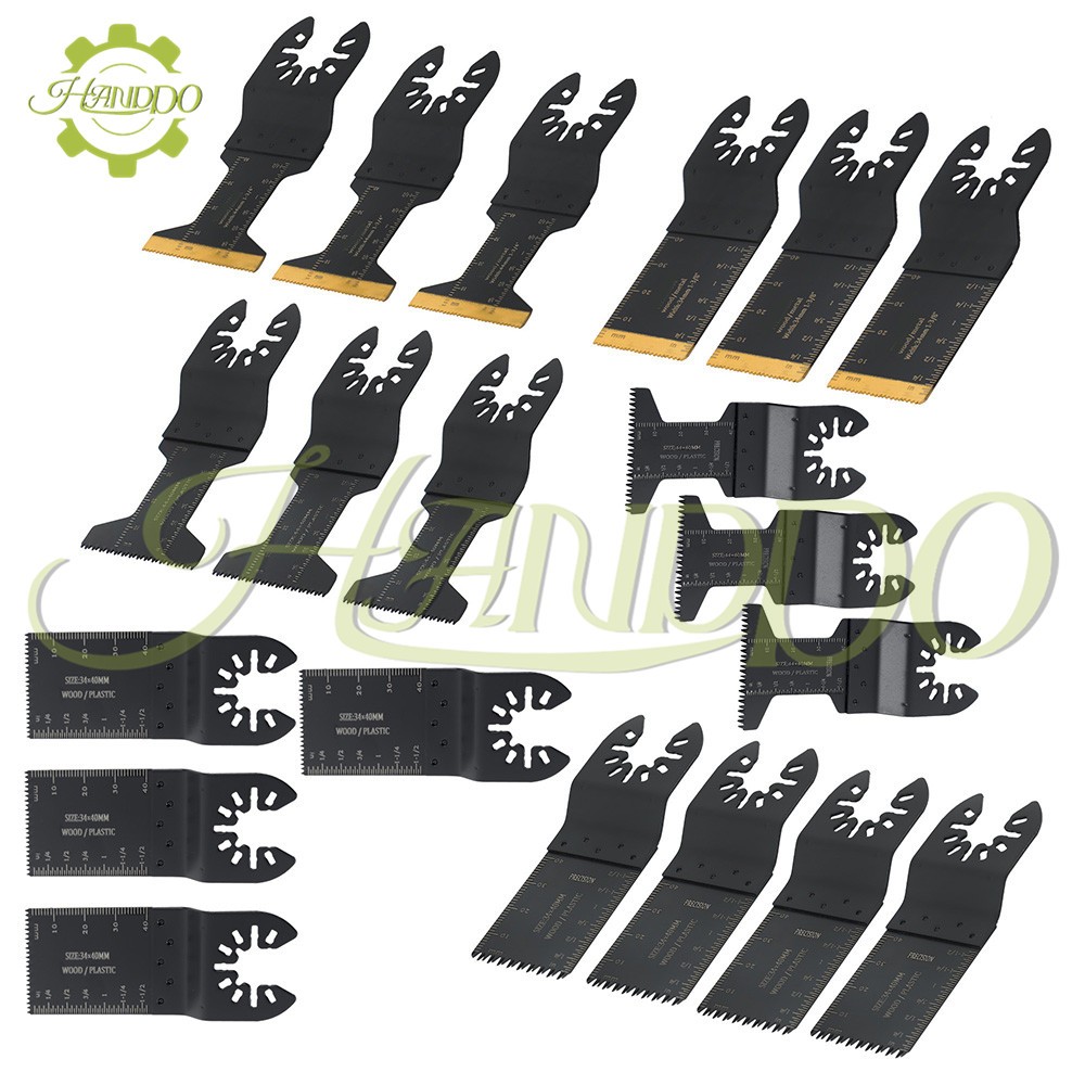 20 pcs 6Type Universal Oscillating Tool Blades High-Carbon Steel Multitool Blade