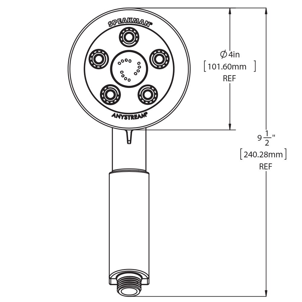 Speakman VS-3010-E175 Neo 1.75 GPM Multi Function Hand Shower